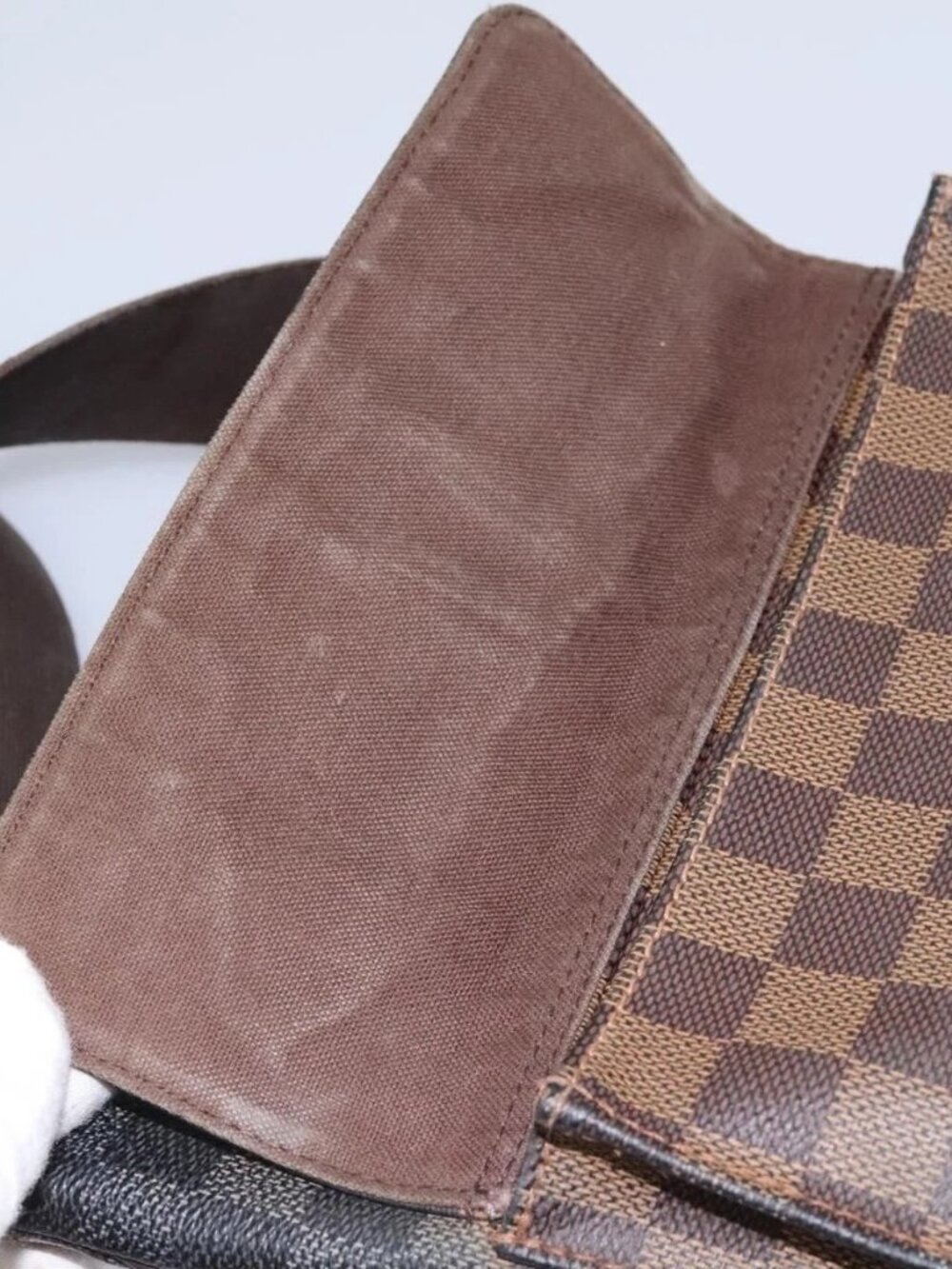 LOUIS VUITTON Damier Ebene Pochette Merwiel Shoulder Bag N51127 LV Auth nb153 - Picture 12 of 16